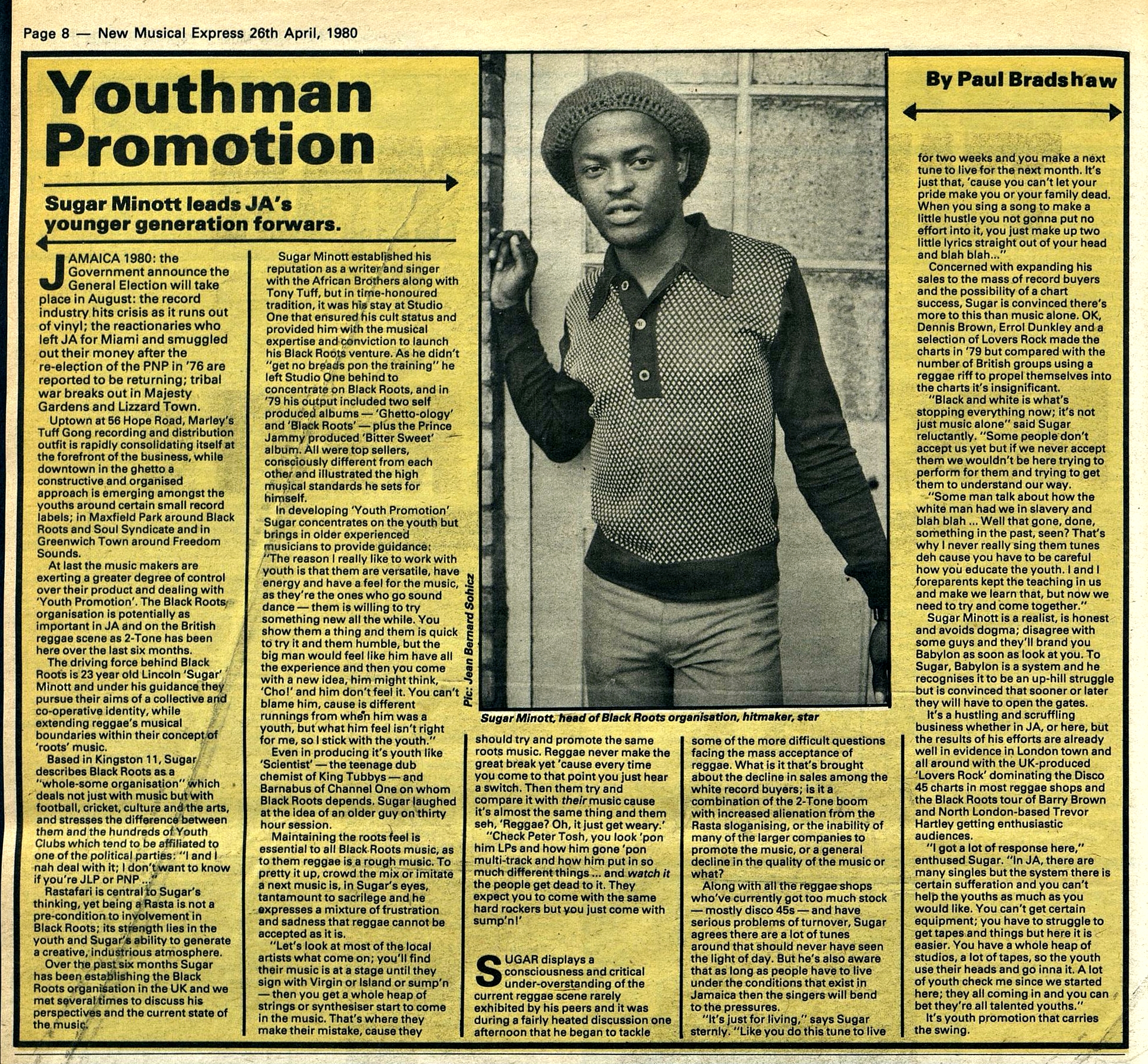 Brads, Paul. New Musical Express  (Apr 26, 1980)sugar+minott