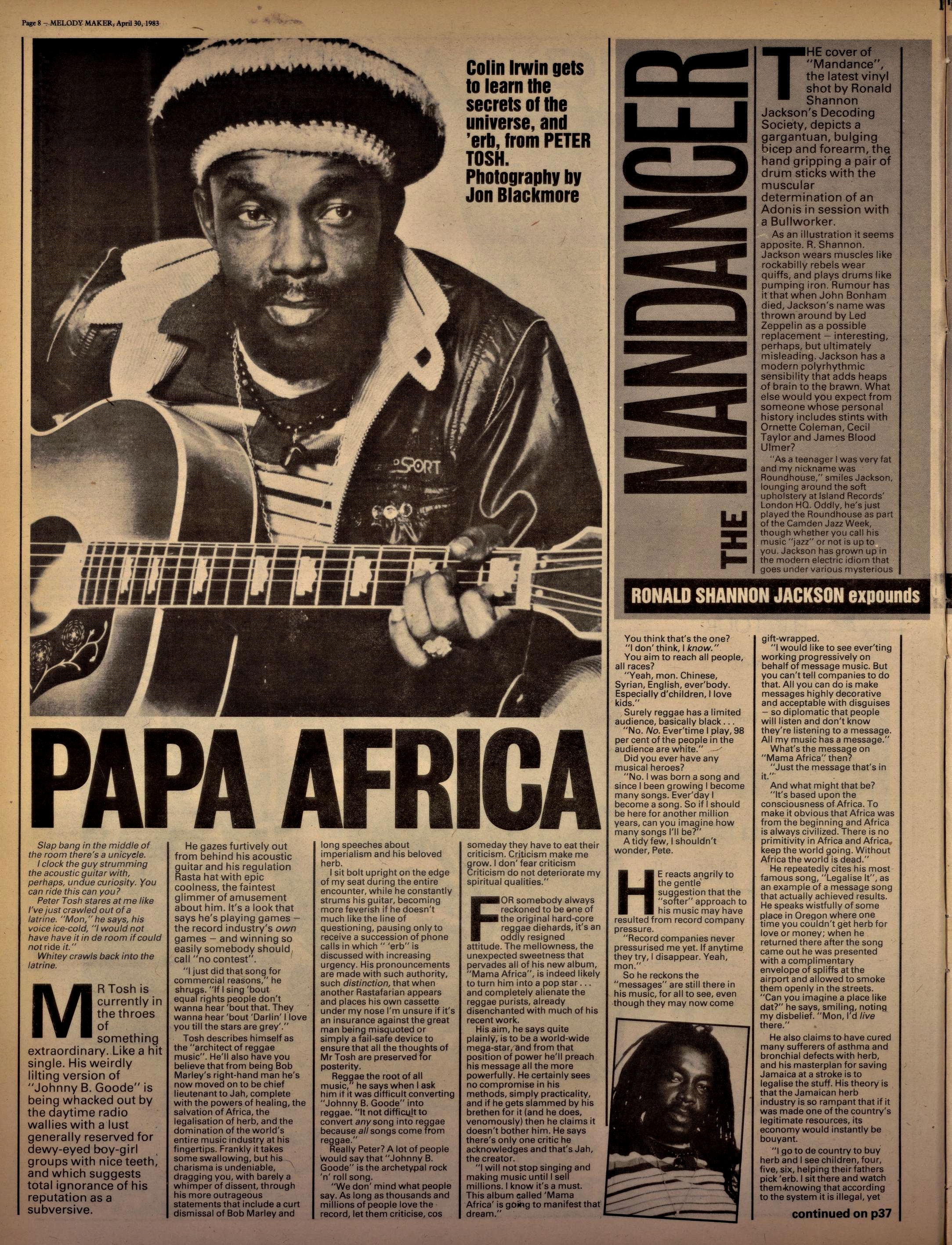 Melody Maker (Archive1926-2000)18. 59 (Apr 30, 1983) 8-9, 37-1