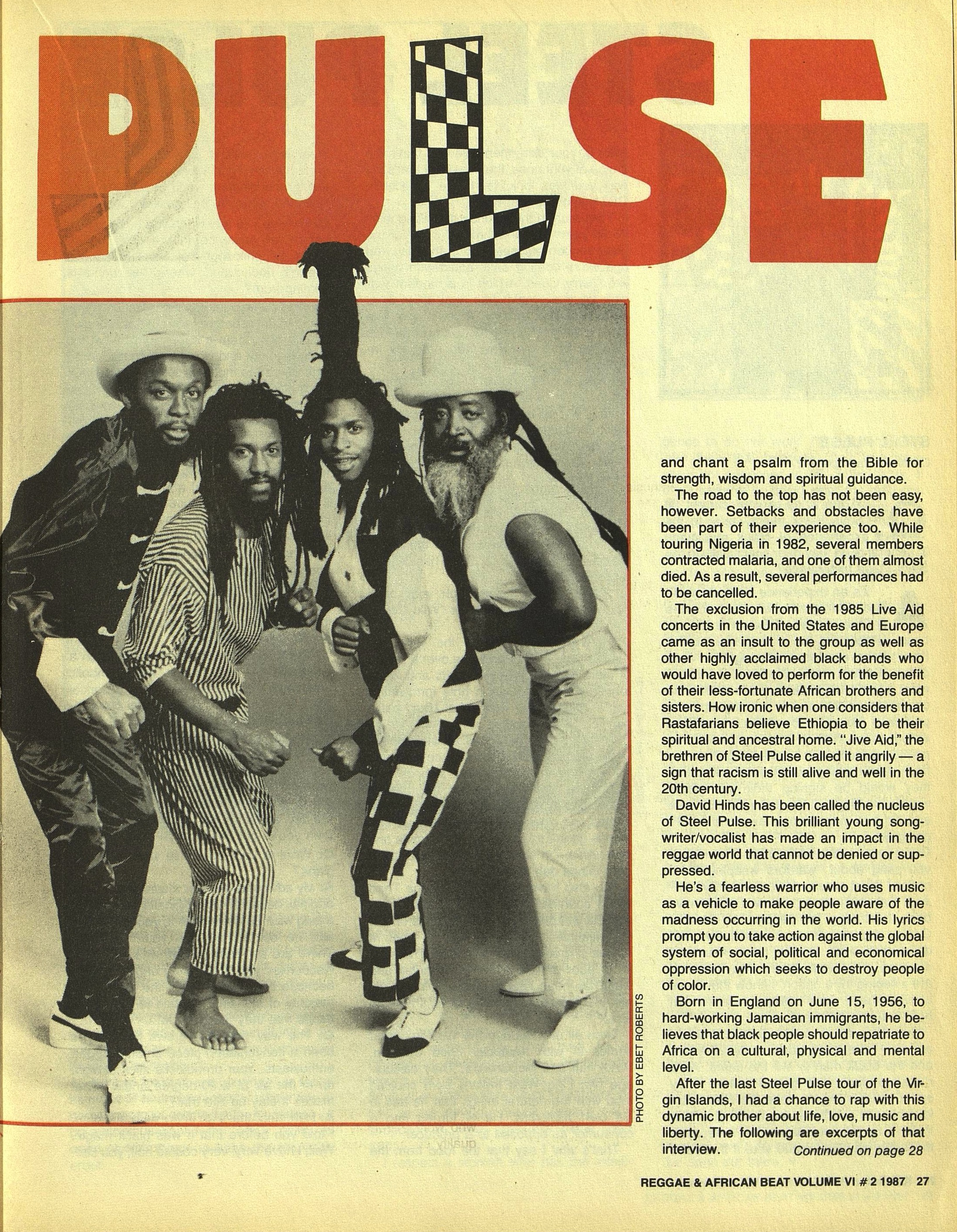 Weeks, James. The Reggae & African Beat (Archive- 1983-1988)6. 2 (Apr 1, 1987)- 26-29-2