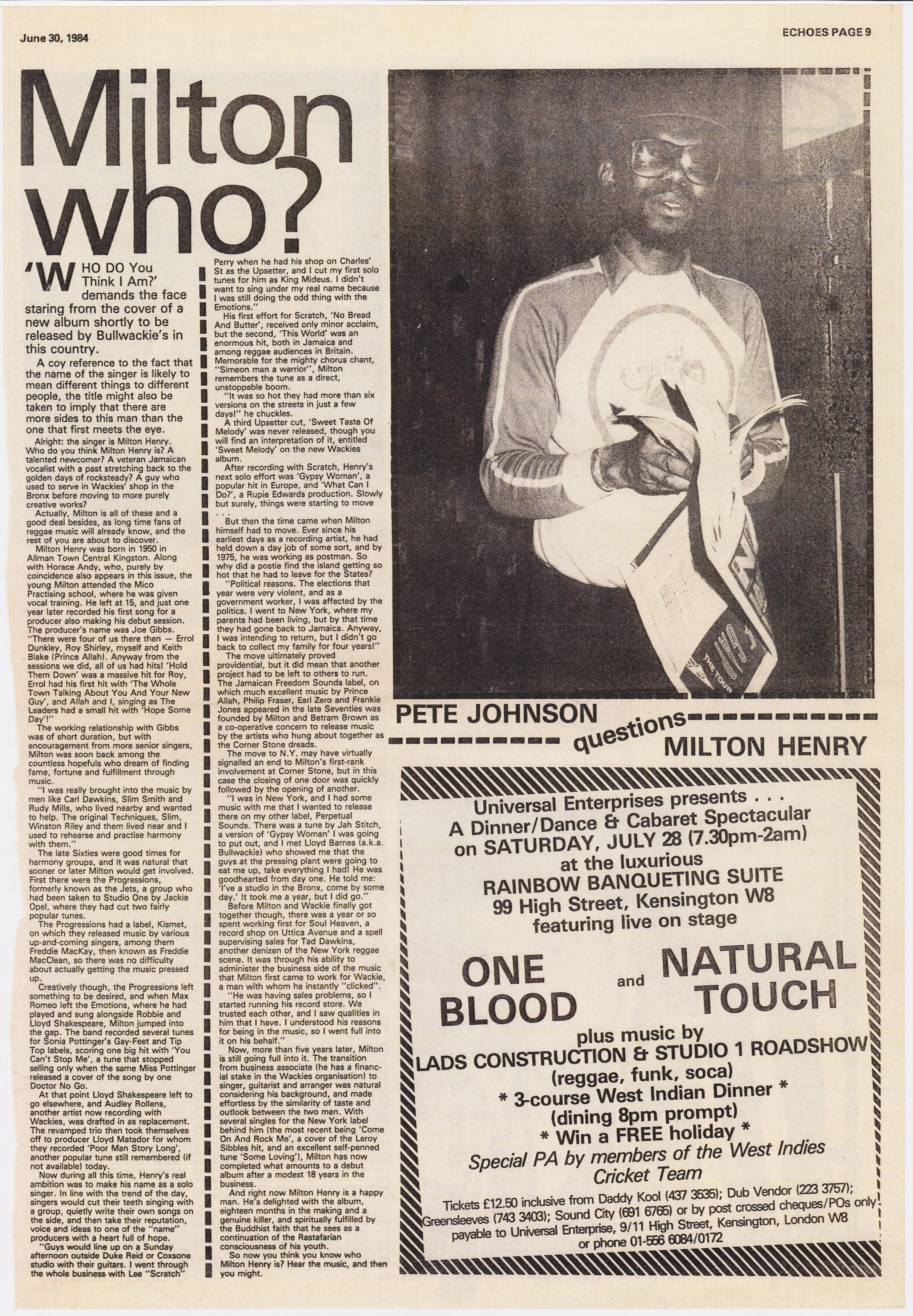 milton henry - black echoes