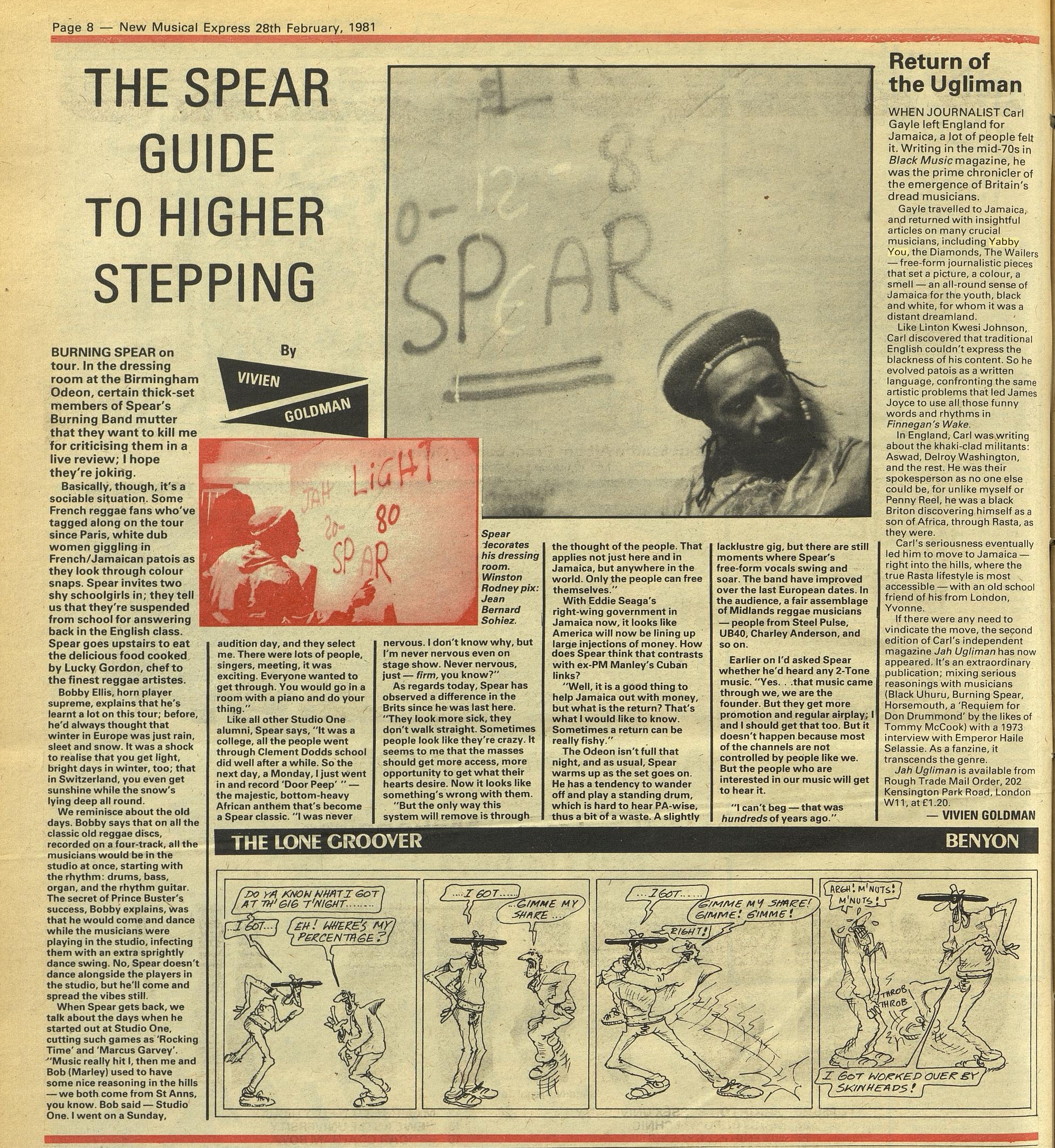 New Musical Express (Feb 28, 1981)spear