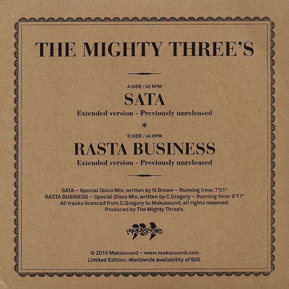 Mighty Threes “Rasta Business w/ Version” (MakaSound) 12