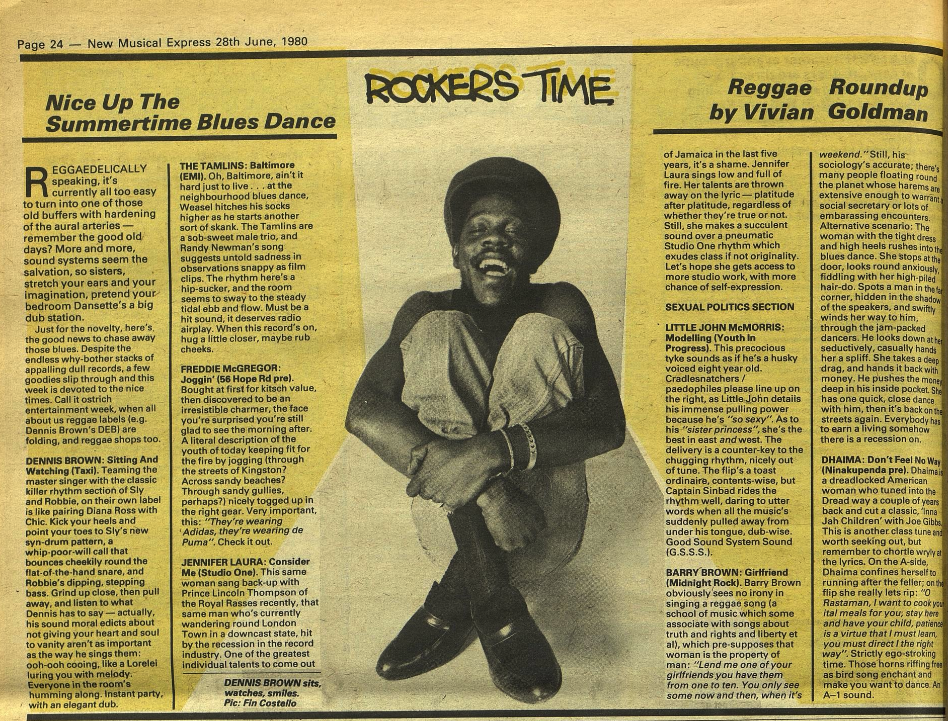 Goldman, Vivian. New Musical Express (Archive- 1952-2000) (Jun 28, 1980)- 24