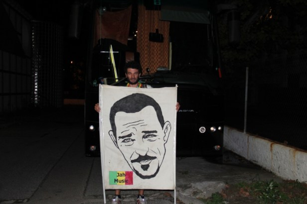 Wahid Raubi - In Front of Max Romeo Tour Bus