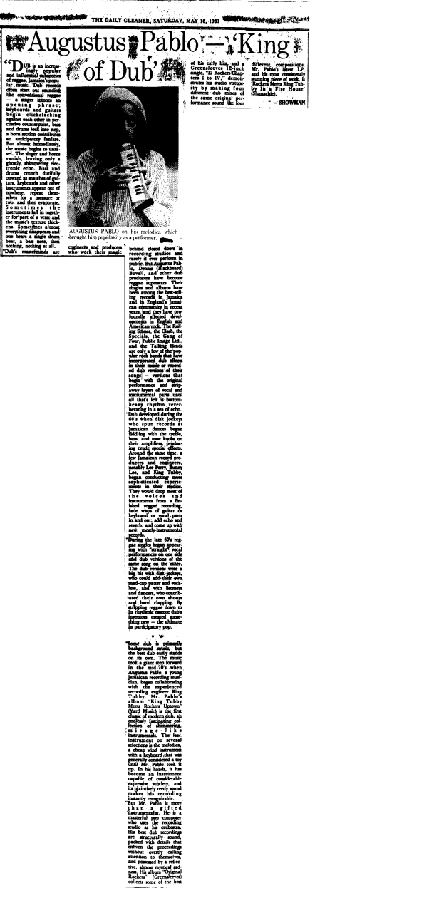 JAMAICA GLEANER 16 MAY 1981