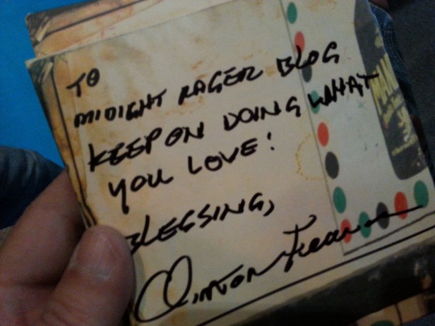 Clinton Fearon autograph for us - Photo Fred reGGaeLover 2014