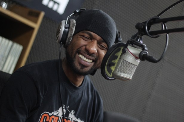 Maro Lion, interviewing Clinton Fearon , Radio Grenouille , Maro Lion , live at radio grenouille - Photo Fred reGGaeLover 2014