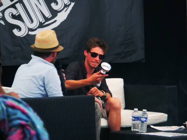 naaman, receiving award at reggae sun ska 2013