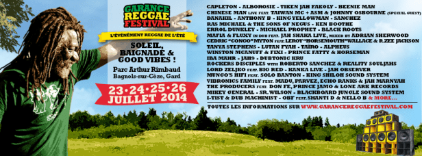 Garance Reggae Festival 2014