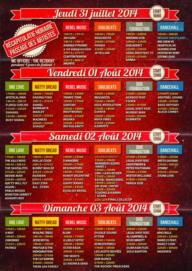 reggae sun ska 2014