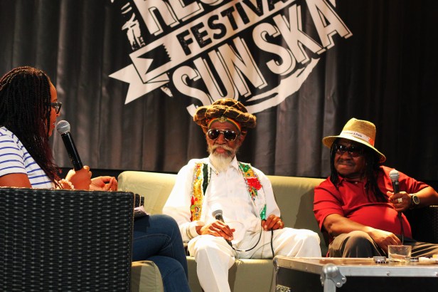 Bunny Wailer & Lester Sterling, Press Meeting at Reggae Sun Ska 2014- Photo Fred reGGaeLover 2014