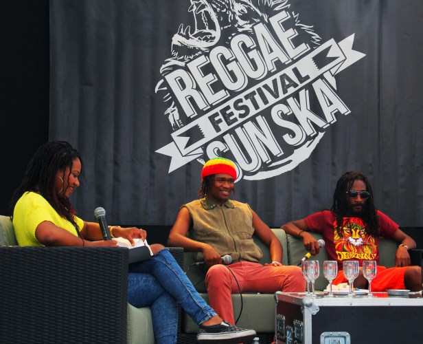 Raging Fyah, Press Meeting , Reggae Sun Ska 2014 - Photo : Fred reGGaeLover 2014