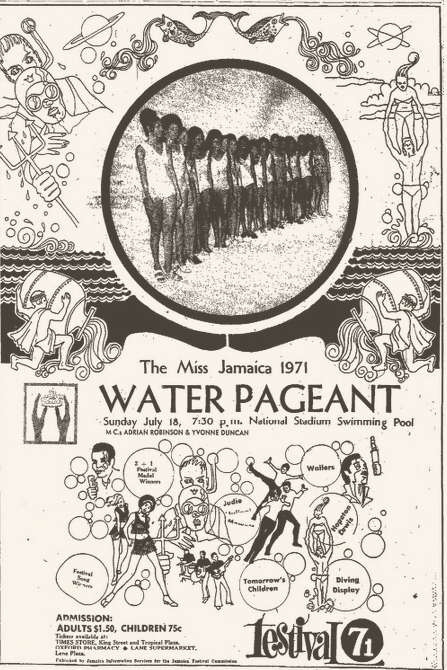 1971-07-18 Water Pageant, Miss Jamaica Contest 1971 , National Stadium Pool, Kingston , Jamaica