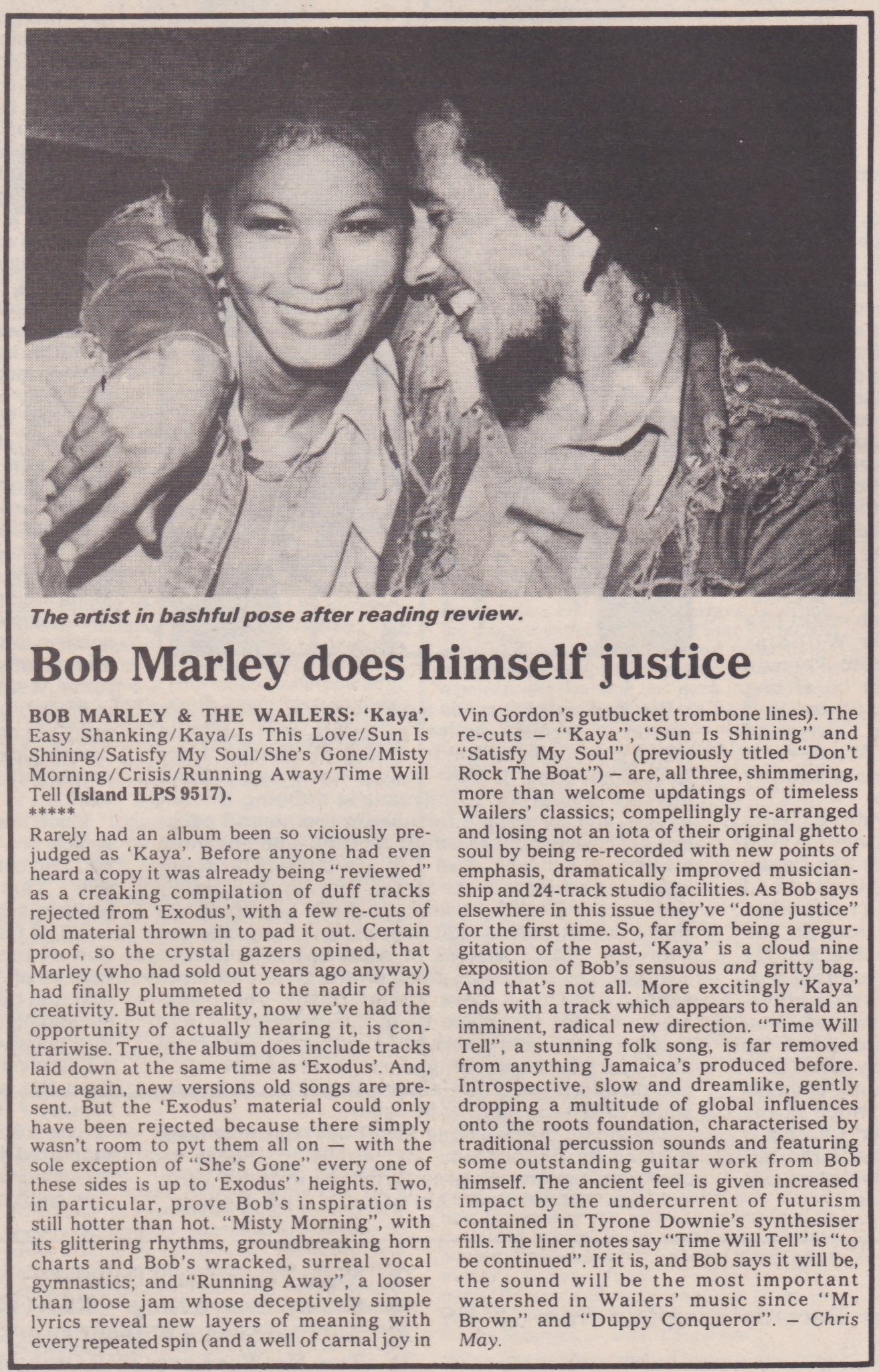 KAYA-ALBUM-REVIEW-BLACK-MUSIC-APRIL-1978